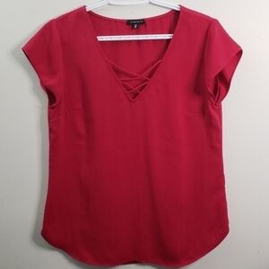 Dynamite Coral Pink Blouse Top Size S